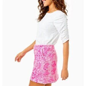 Lilly Pulitzer NWOT Pink Floral Skirt with Shorts